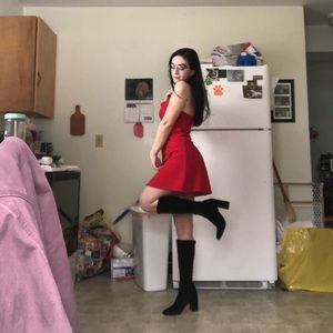 Formal red dress